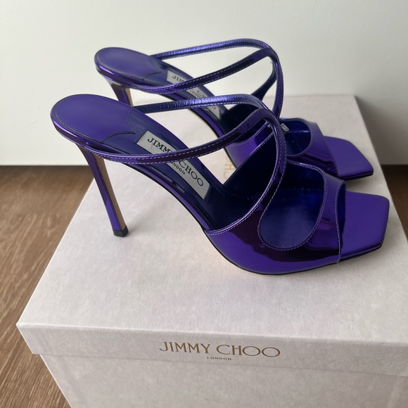 Jimmy Choo Purple Ansie 95 - Picture 5 of 7